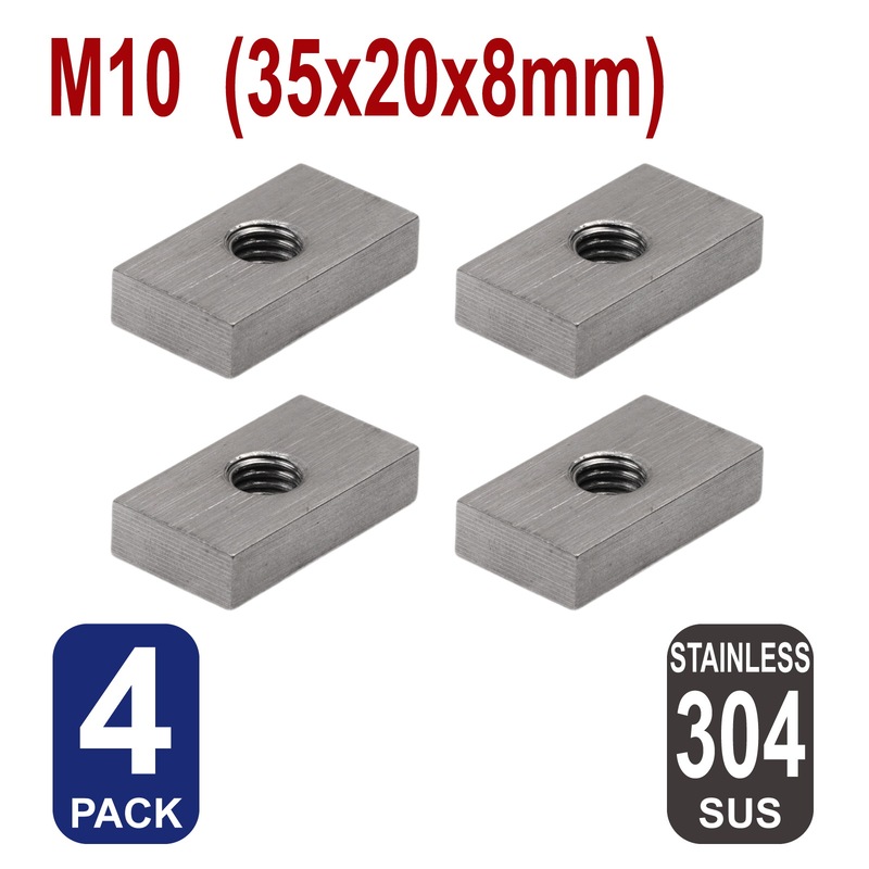 Buy Slot Channel Nuts 8mm M10 Kit 304 Stainless Steel, for Rhino Thule