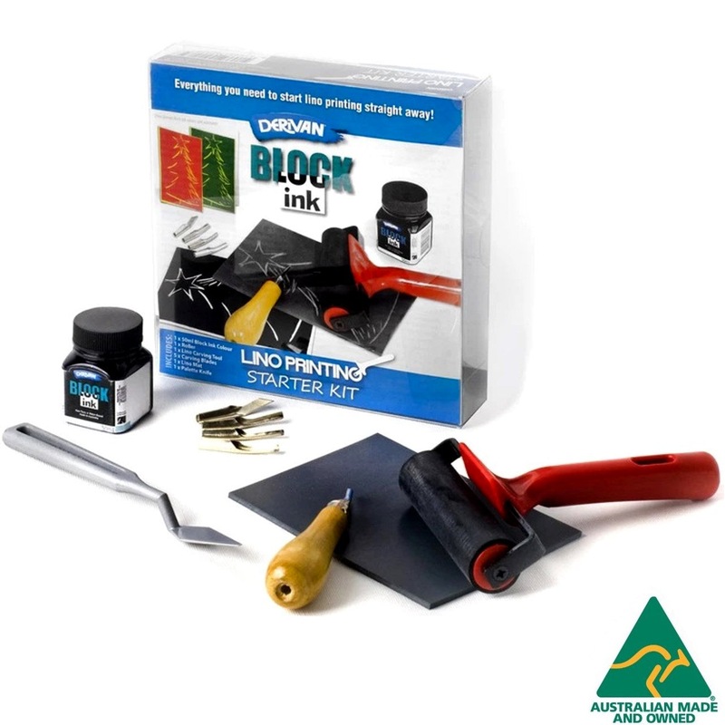 Derivan Lino Block Printing Starter Kit MyDeal