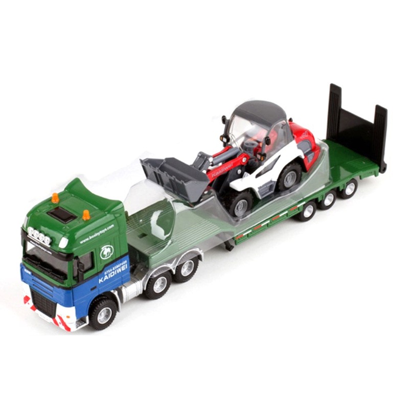 Buy Die Cast Low Platform Trailer with Wheel Loader 1:50 Scale