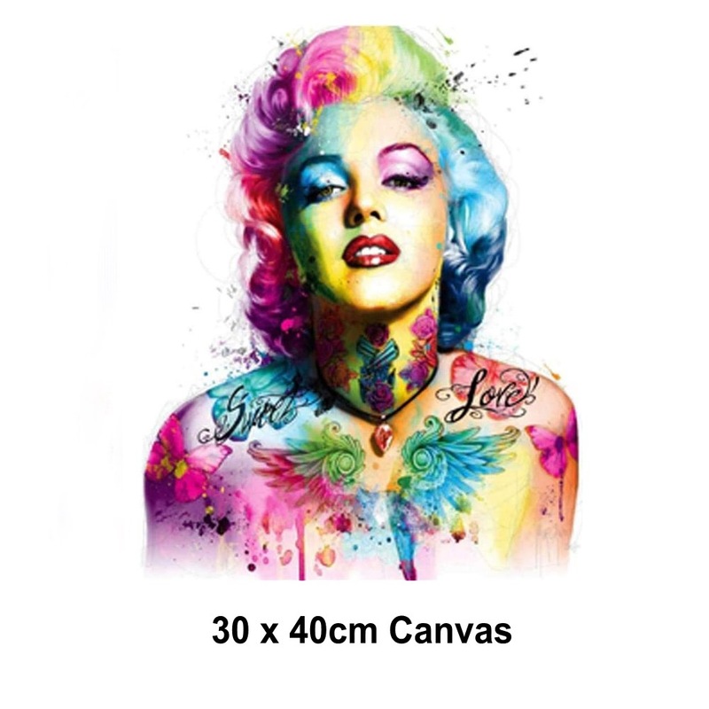Buy DIY Paint by Numbers Craft Painting Kit 30x40 Canvas Marilyn Munroe MyDeal