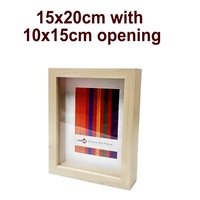 Unigift Natural Deep Shadow Box Photo Picture Frame 15x20cm
