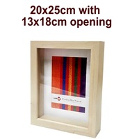 Unigift Natural Deep Shadow Box Photo Picture Frame 20x25cm