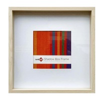 Unigift Natural Deep Shadow Box Photo Picture Frame 30x30cm