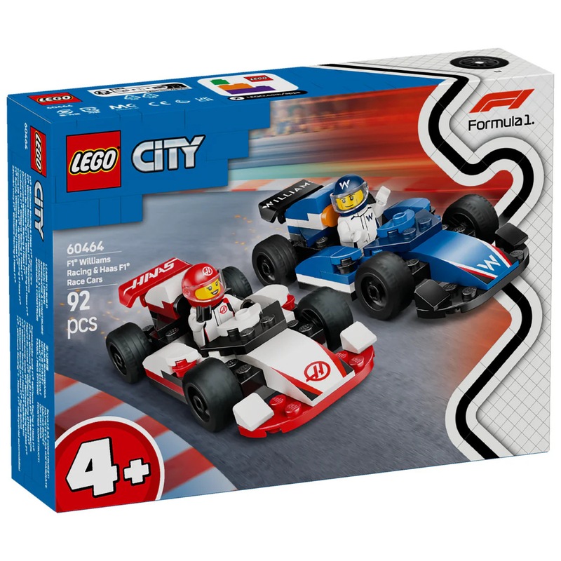 Buy Lego City - F1 Williams Racing & Haas F! Race Cars - MyDeal