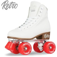 Retro Roller Skates White (Eu43) Mens 10/ Ladies 11