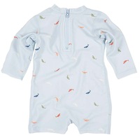 Toshi Onesie Long Sleeve Sharks - Size 00