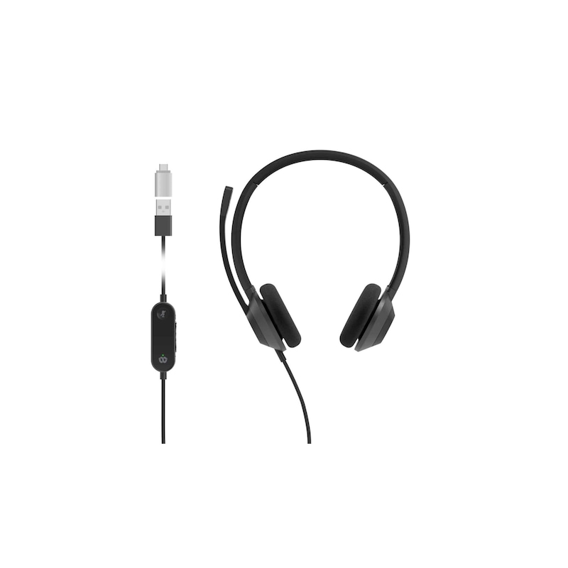 Buy Cisco Headset 322 Wired Head-band Office/Call center USB Type-C ...