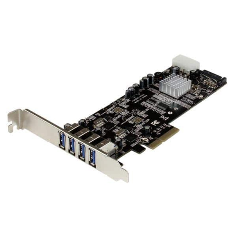 Buy StarTech 4 Port PCI Express (PCIe) SuperSpeed USB 3.0 Card Adapter ...