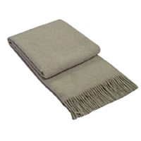 Brighton NZ Wool Throw Rug - Beige