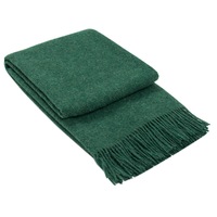 Brighton NZ Wool Throw Rug - Emerald