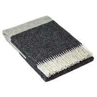 Brighton NZ Wool Throw Rug - Monochrome