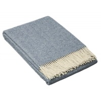 Hampton Merino Wool Blend Throw Rug - Blue