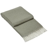 Hampton Merino Wool Blend Throw Rug - Light Grey