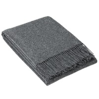 Hampton Merino Wool Blend Throw Rug - Slate