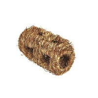 3 PACK Grass Tunnel - 19cm L - Small Animal Hideaway - Small Animal Home - Ideal for Rabbits - Guinea Pigs - Rats - Mice - Small Animals