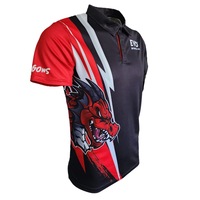 Unisex Kids Dragons Shirt - Quick Dry Polo