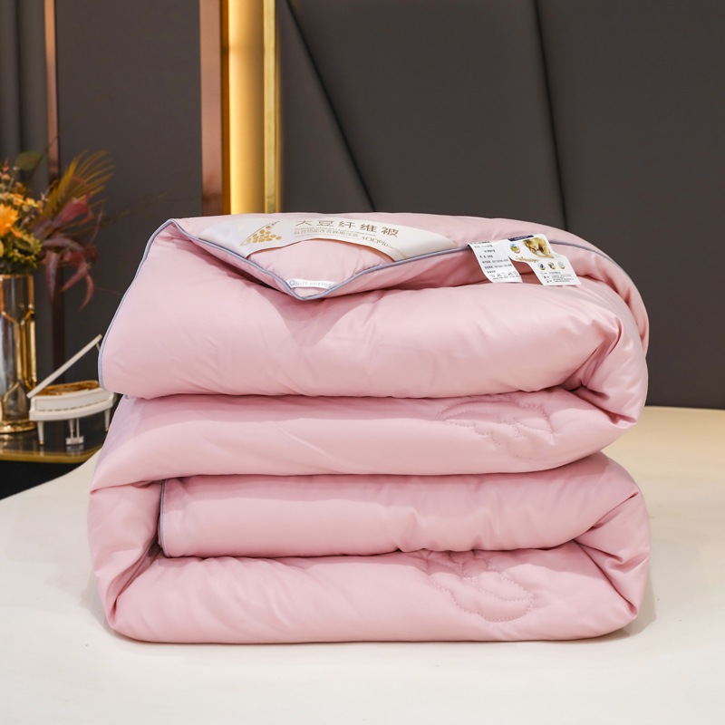 Buy Satin Quilt Comforter Pink MyDeal
