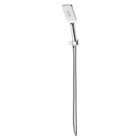 3-Modes Handheld Shower Head On Swivel Holder Wall Connector Set 1.5m Hose
