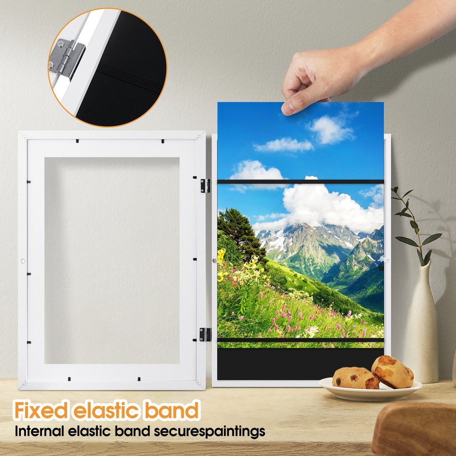 A3 Art Frame Photo Frames Collage White Kids Artwork Display Hold 150 Pictures Home Decor