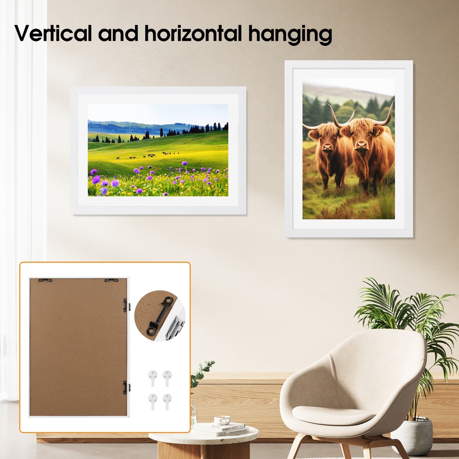 A3 Art Frame Photo Frames Collage White Kids Artwork Display Hold 150 Pictures Home Decor