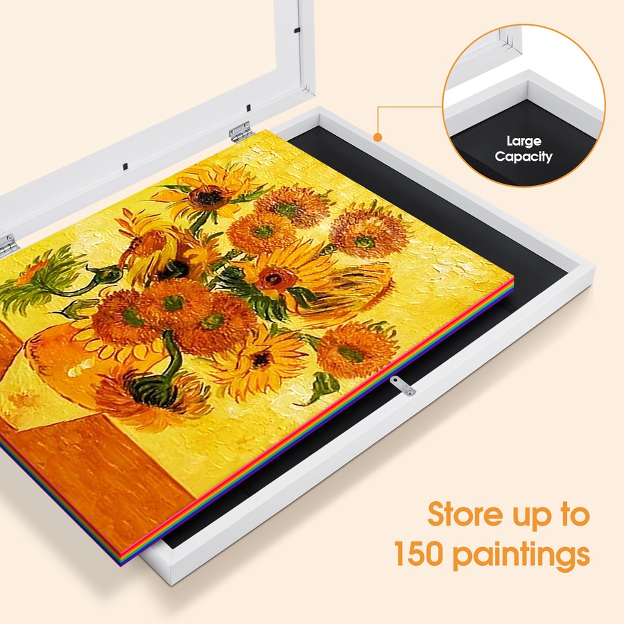 A3 Art Frame Photo Frames Collage White Kids Artwork Display Hold 150 Pictures Home Decor