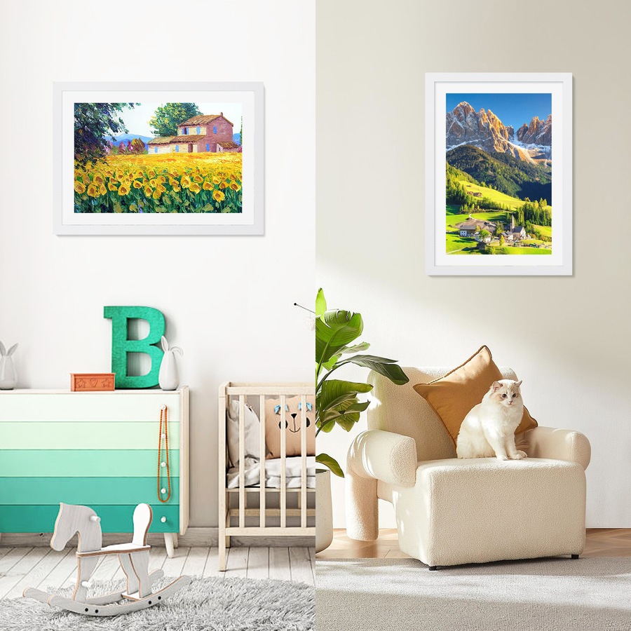 A3 Art Frame Photo Frames Collage White Kids Artwork Display Hold 150 Pictures Home Decor