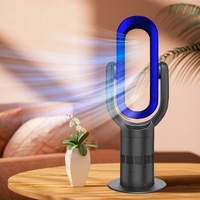 ANGELO Electronic Floor Bladeless Fan heater Cooler 180 degree Remote control 10 speeds adjustable Home Office