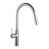 DR Brass Pull Out Kitchen Mixer Tap Laundry Sink Swivel Spout Faucet WELS Swivel Chrome