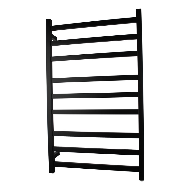 Buy Stainless Steel Electric Heated Towel Rail Warmer Heater Rails Rack Wall Mounted Black 9 Bar