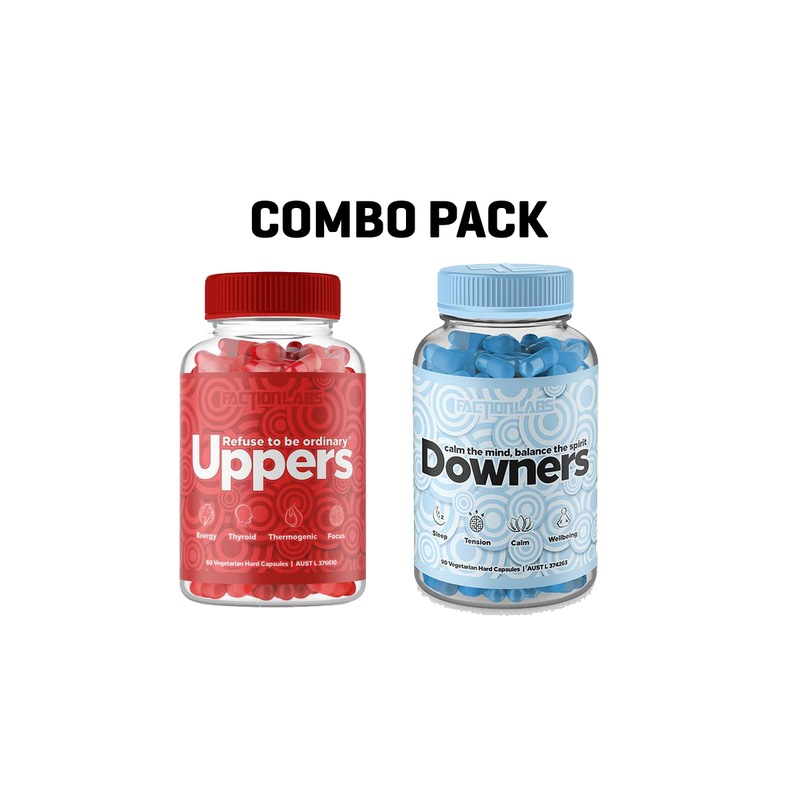 Buy FACTORY DIRECT NUTRITION Faction Labs Uppers & Downers Combo MyDeal