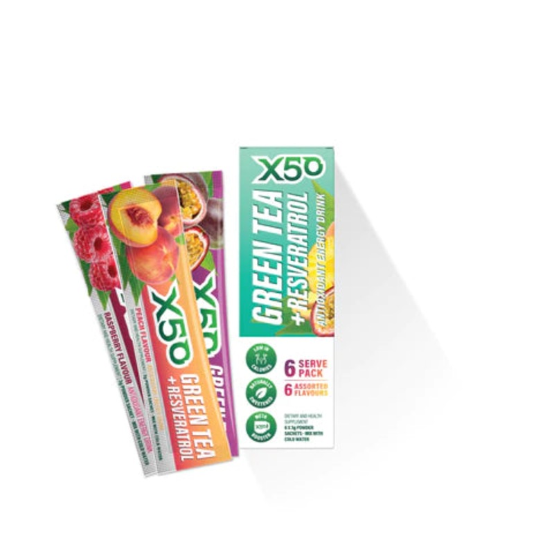 Buy FACTORY DIRECT NUTRITION X50 Green Tea + Resveratrol Antioxidant