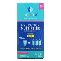 Liquid I.V., Hydration Multiplier, Electrolyte Drink Mix, Passion Fruit, 10 Individual Stick Packs