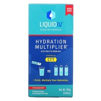 Liquid I.V., Hydration Multiplier, Electrolyte Drink Mix, Strawberry, 10 Individual Stick Packs