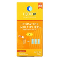 Liquid I.V., Hydration Multiplier + Immune Support Drink Mix, Tangerine, 10 Individual Stick Packs