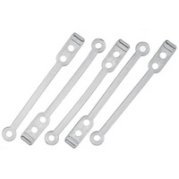 Long Flat Silicone Perm Rubbers - 50 piece