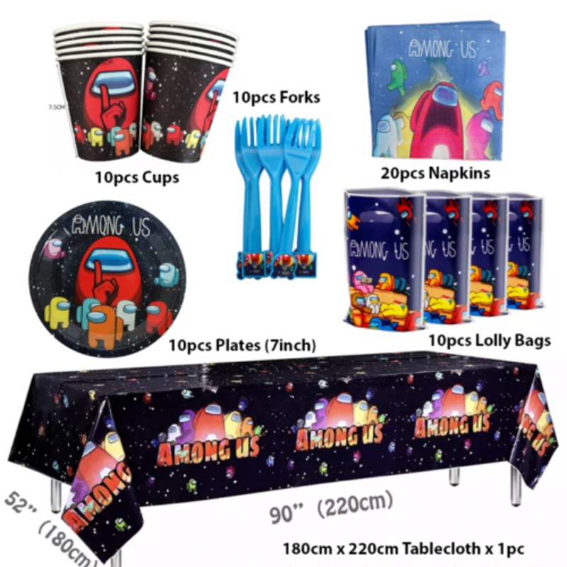 Buy 10 Guest Value Pack Among Us Party Supplies Kids Birthday