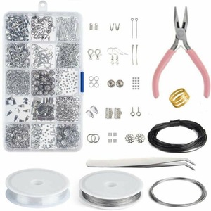 1072PCS DIY Jewelry Making Kit Necklace Earrings Handmade Craft Repair Tool AU