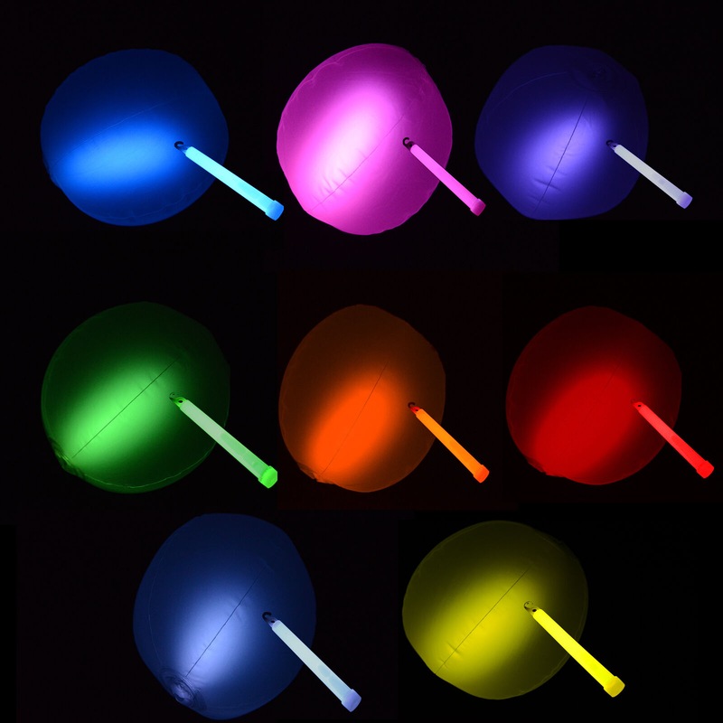 Buy 10X 12inches Glow Beach Ball Glow Sticks balls Party Glow in the ...