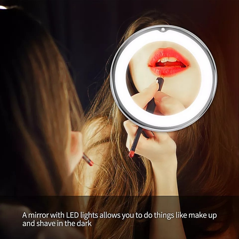 Buy 10X Magnifying Makeup Mirror 360 Flexible Illuminated Bendable Neck