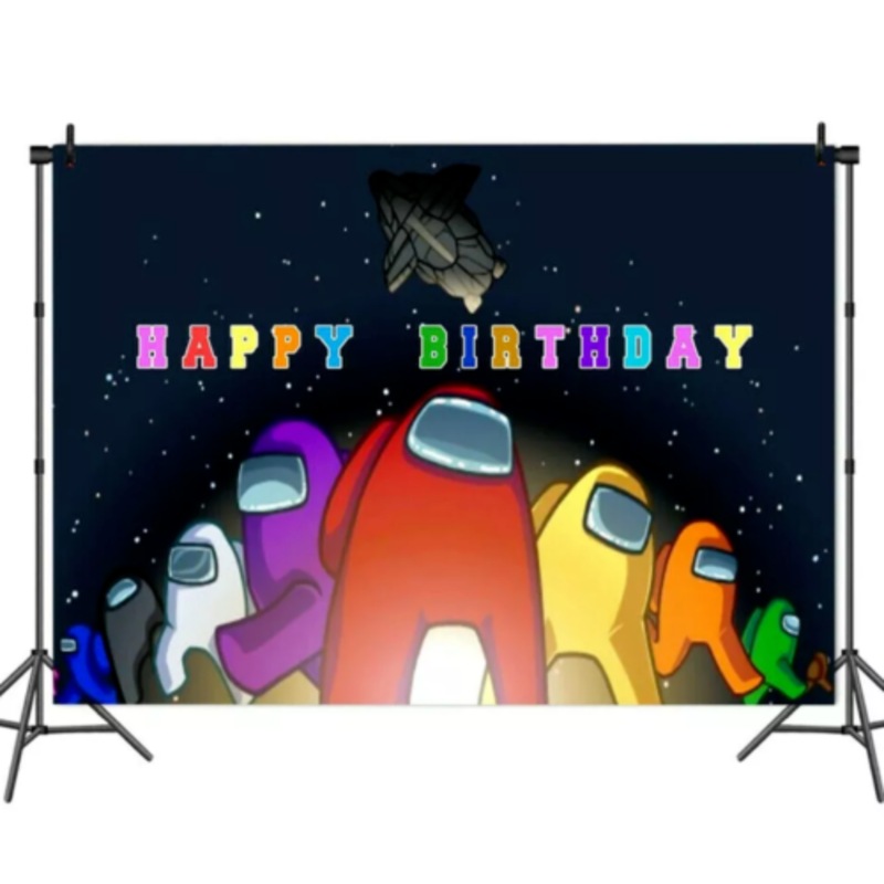Buy 150cm, 100cm Banner Among Us Party Supplies Kids Birthday
