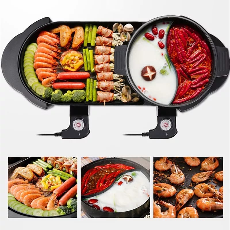 Refurbis Sonya Electric Shabu Shabu Hotpot with BBQ Grill Bonus 2