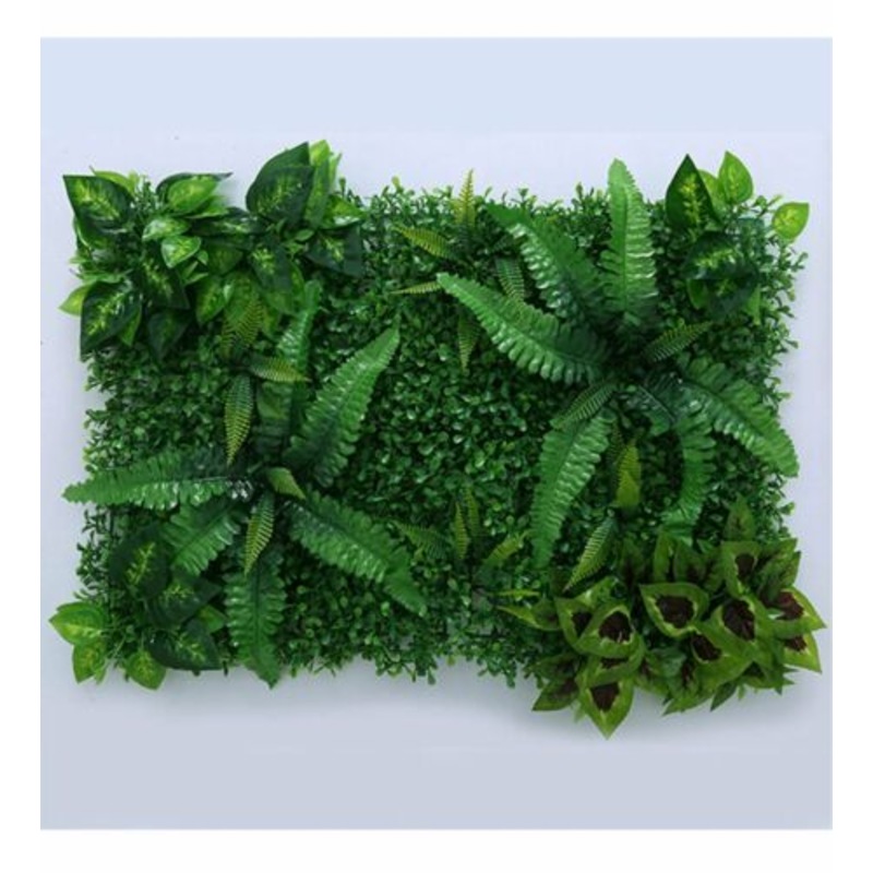 Buy 2Pcs Artificial Plant Wall Panels Fake Vertical Grass Hedge Garden