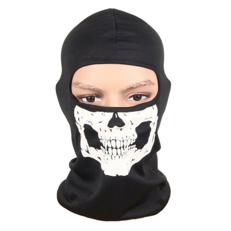 Buy 2X Ghost Skull Balaclava Skeleton Full Face Mask Cosplay Halloween ...