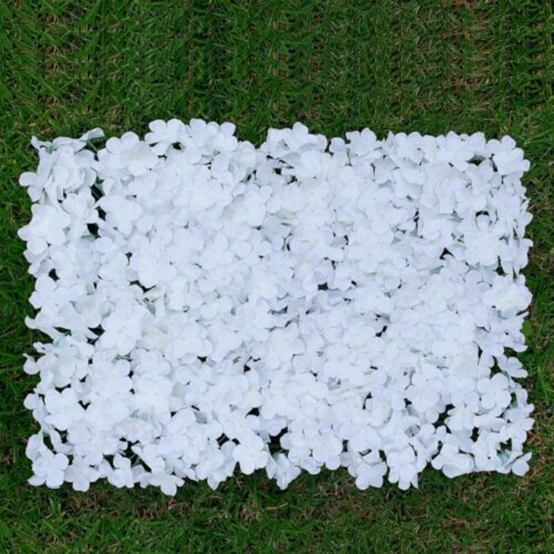 Buy 2X White Artificial Flower Panel Rose Hydrangea Wall Panels Wedding