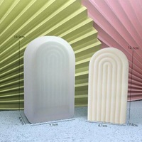 3D U Bridge Candle Silicone Mold DIY Striped Making Craft Mould Decor AU