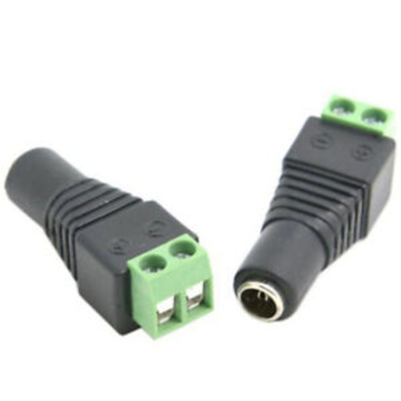 Buy 50x Female 12V DC Power CCTV Camera Male Female Connector Adapter ...