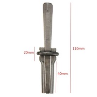 7Pcs 1.6cm 9/16" Heavy Duty Plug Wedge and Feather Shims Durable Stone Splitter