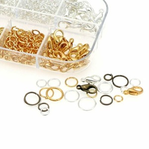 800x Jump Rings Split Rings Lobster Clasps Hooks For DIY Jewelry Making Necklace