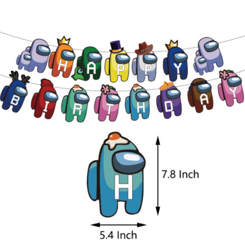 Buy Among Us Party Set Party Supplies Game Kids Birthday Decoration