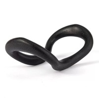 Black 2PCS Yoga Pilates Soft Ring Exercise Sport GYM Home Fitness Tool High Quality